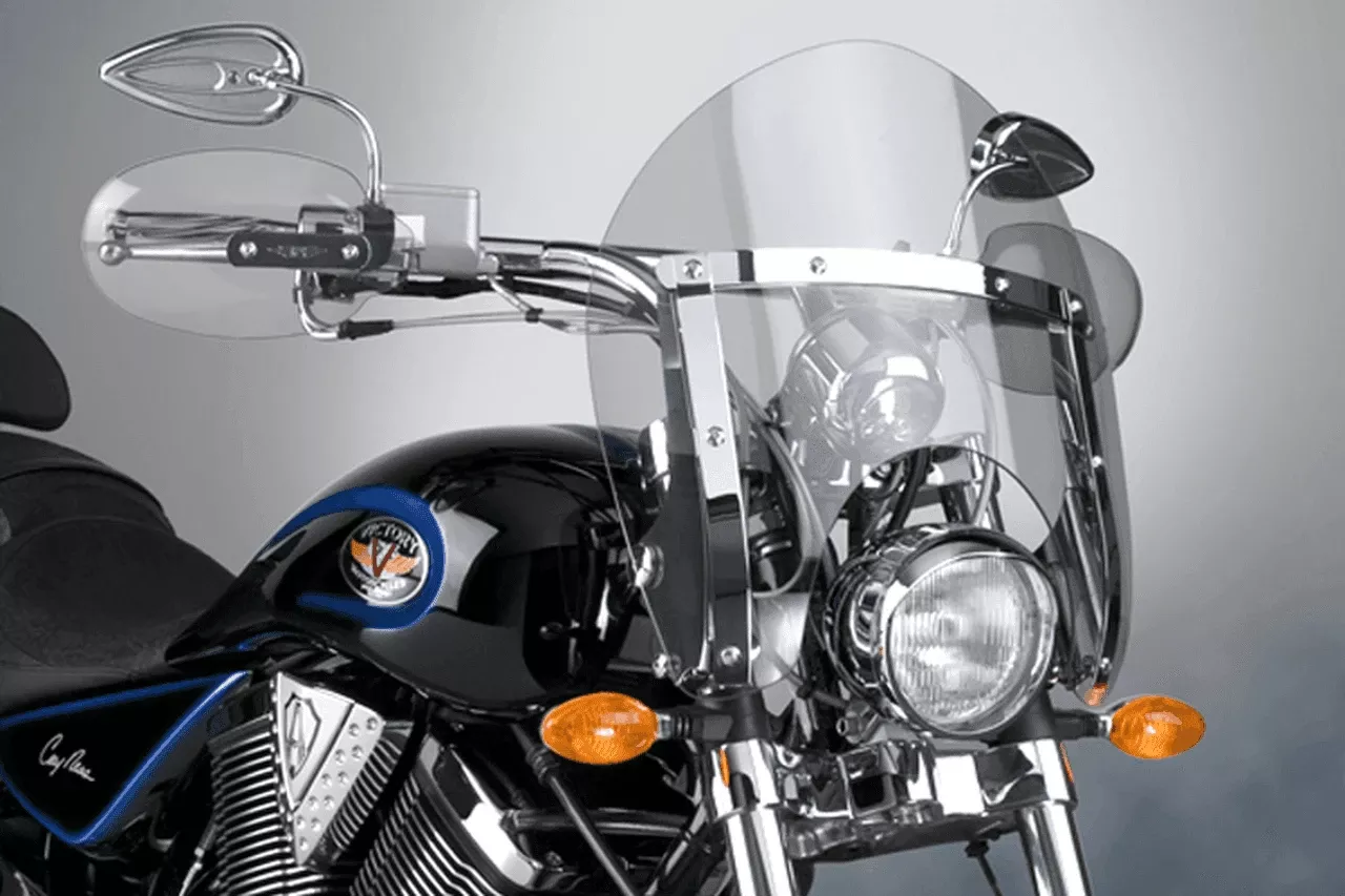National Cycle SwitchBlade Windshield for Jackpot'06-13 & Vegas '04-13 - Shorty Style Clear