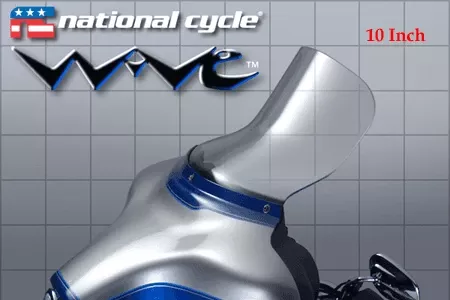 National Cycle Wave Windshield for all FLHT/FLHX '96-13 & Tri-Glide/Street Glide Trikes Low, Dark Tint