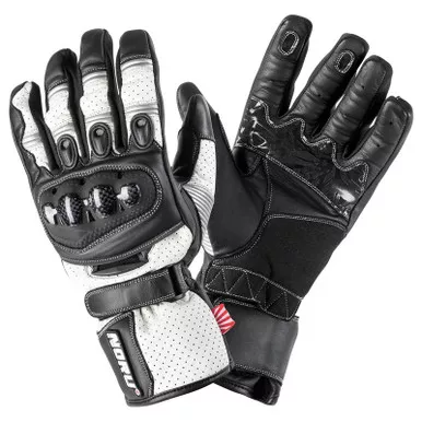 NORU Sokudo White Black Gun Metal Glove