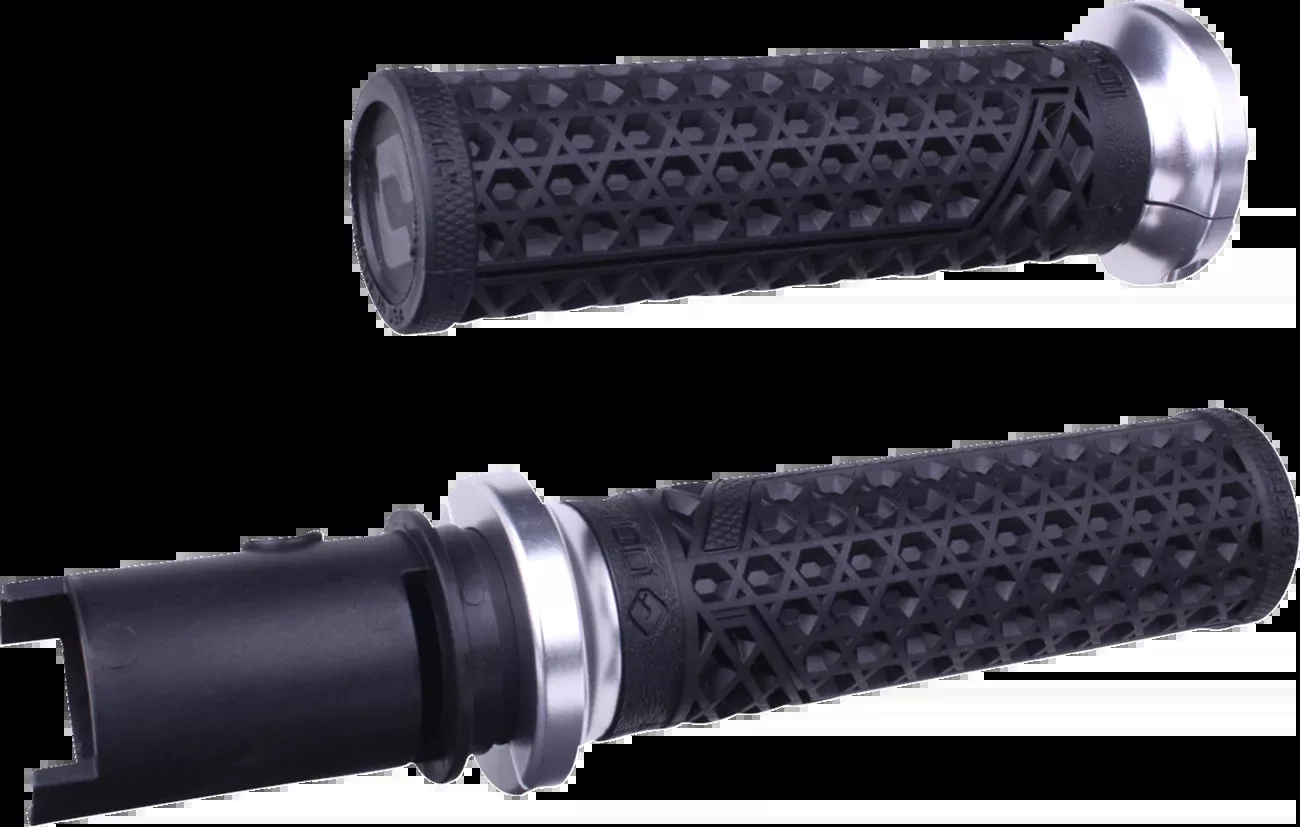 ODI Vans Silver 1" Lock-On Handlebar Grips for 2023-2026 Harley Touring Softail