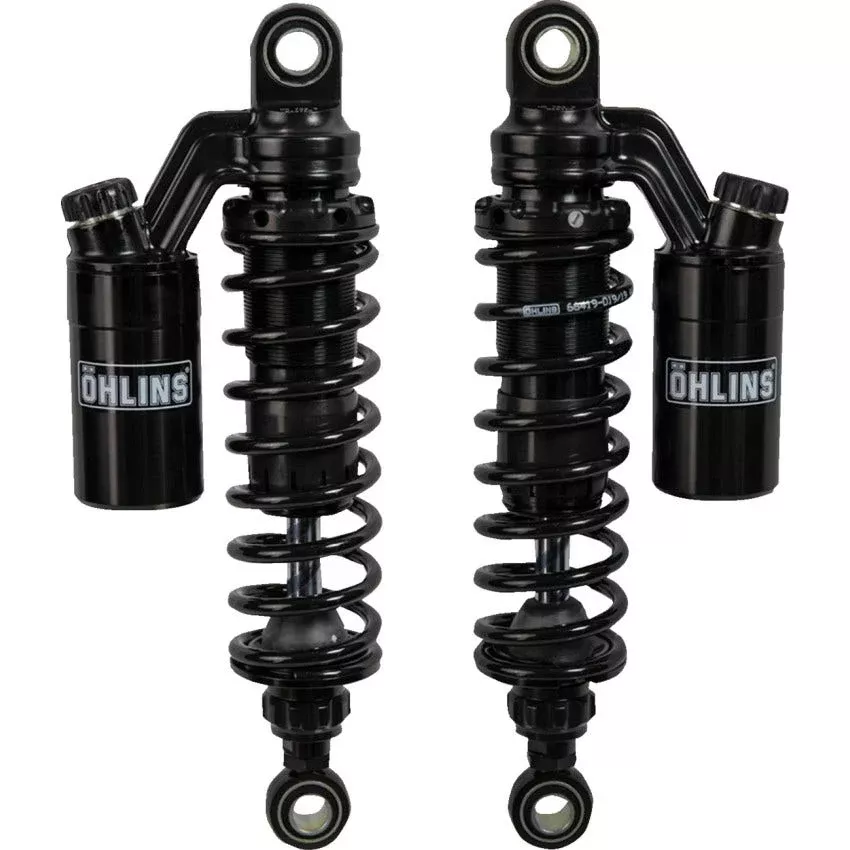 Ohlins STX36P Blackline 12" Fully Adjust Twin Shocks for Harley 91-17 Dyna Models