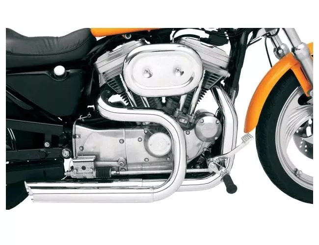 Optional Chrome Bassani Heat Shields for XL Models '07-13 w/ Forward Controls & '86-03 XL Models w/ Forward Controls