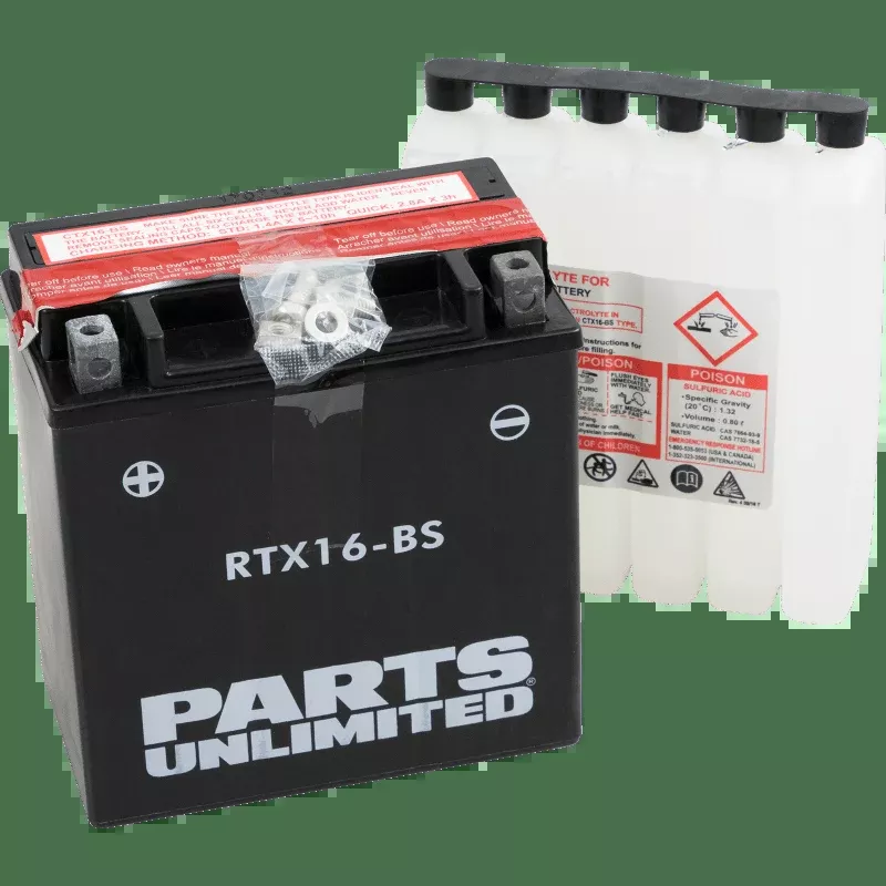Parts Unlimited CTX16-BS With Acid Pack PC