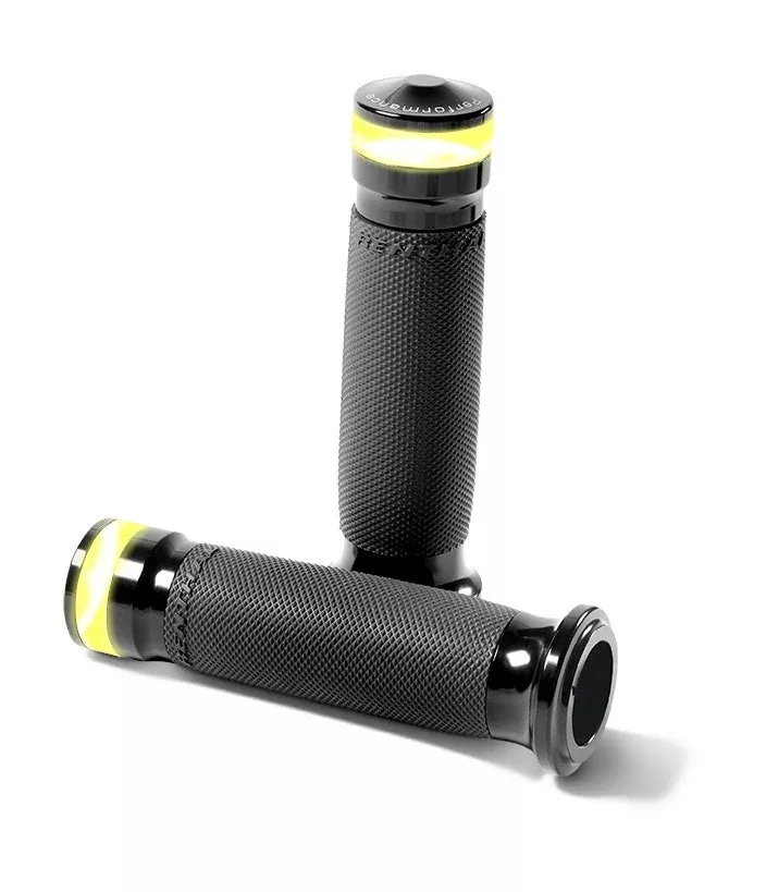 Performance Machine 0063-2100M-B Contour LED Indicator Black 1" TBW Bar Grips