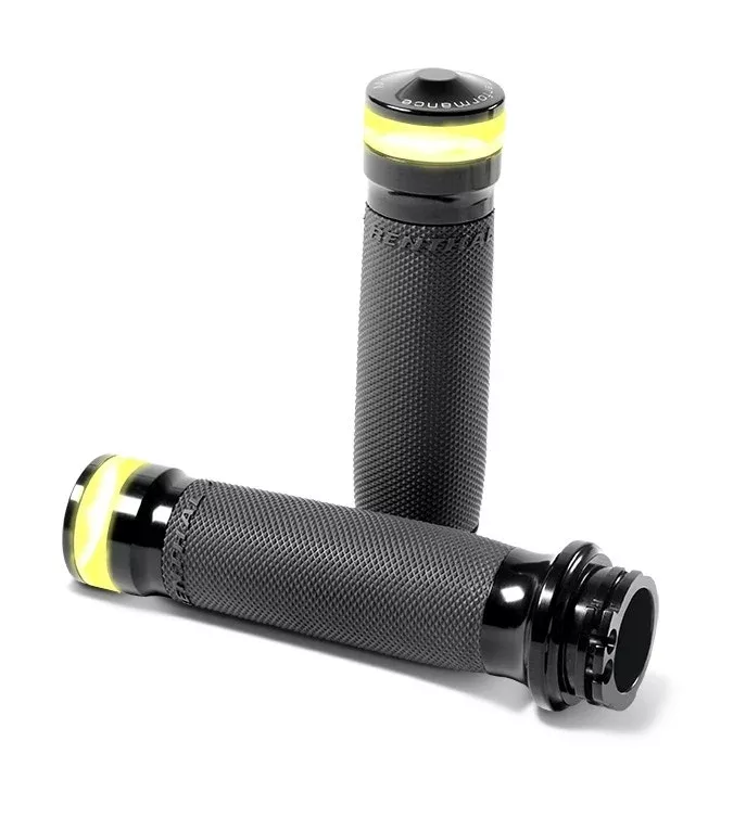 Performance Machine 0063-2101M-B Contour LED Indicator Black 1" Cable Bar Grips