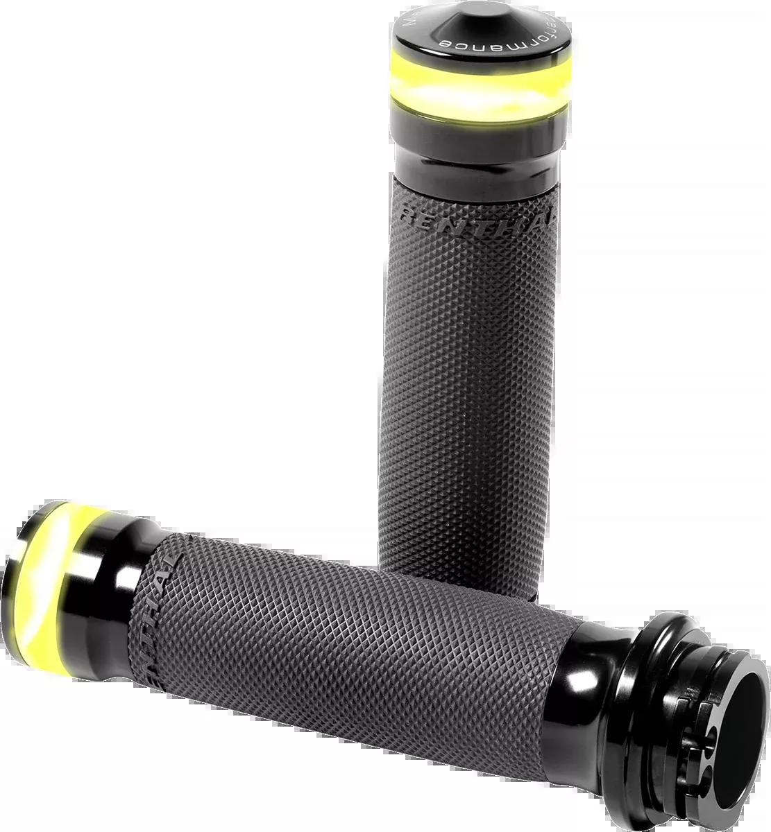 Performance Machine Black Vision LED Turn Signal Hand Grips 1986-2022 Harley