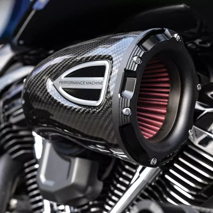 Performance Machine C4 Series Carbon Fiber Air Cleaner Harley