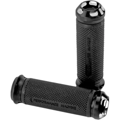 Performance Machine Custom Grips Elite Apex Contrast Cut, Fits most 99-17 Twin Cam and 86-20 XL