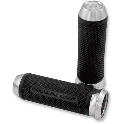 Performance Machine Custom Grips Tbw Chrome
