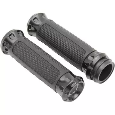 Performance Machine Custom Grips TBW, Overdrive Black Anodized,