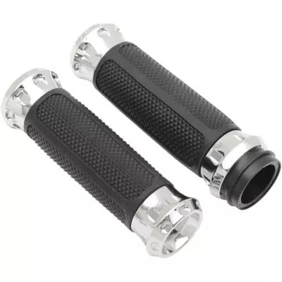Performance Machine Custom Grips TBW, Overdrive Chrome,