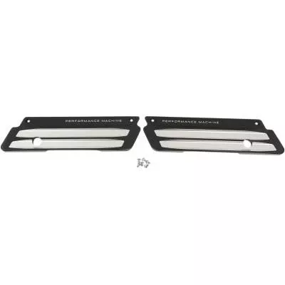 Performance Machine Saddlebag Latch Covers Drive Contrast Cut