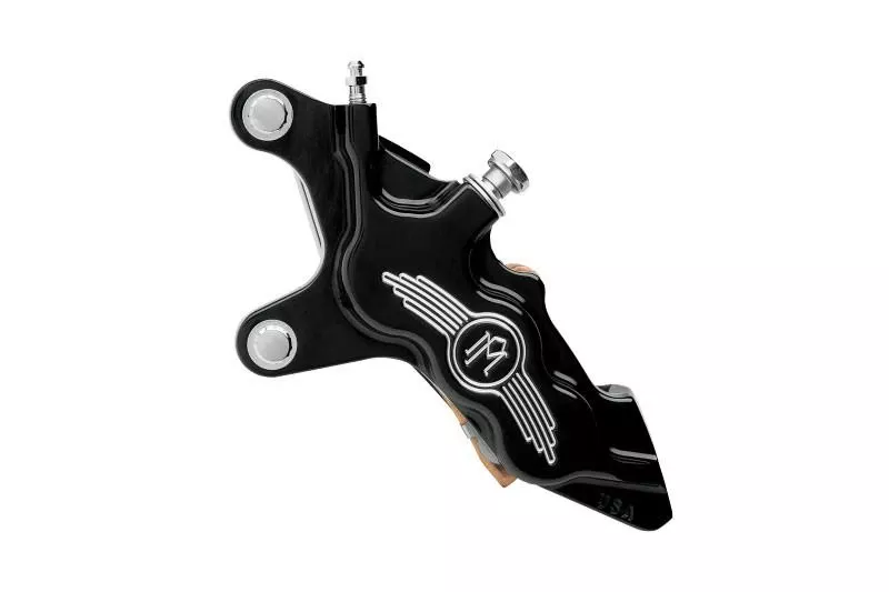 Performance MachineSix-Piston DIFFERENTIAL-BORE Front Calipers Contrast Cut™-Black/Naturalfor '08-14 FL