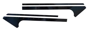 Pillar Post Alum Black Pair Late Model 810-AL-BK