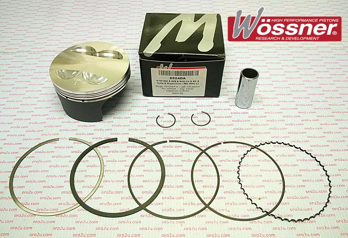 PISTON 94-08 KTM620 640 101 B, FORGED WOSSNER KIT 8524DB