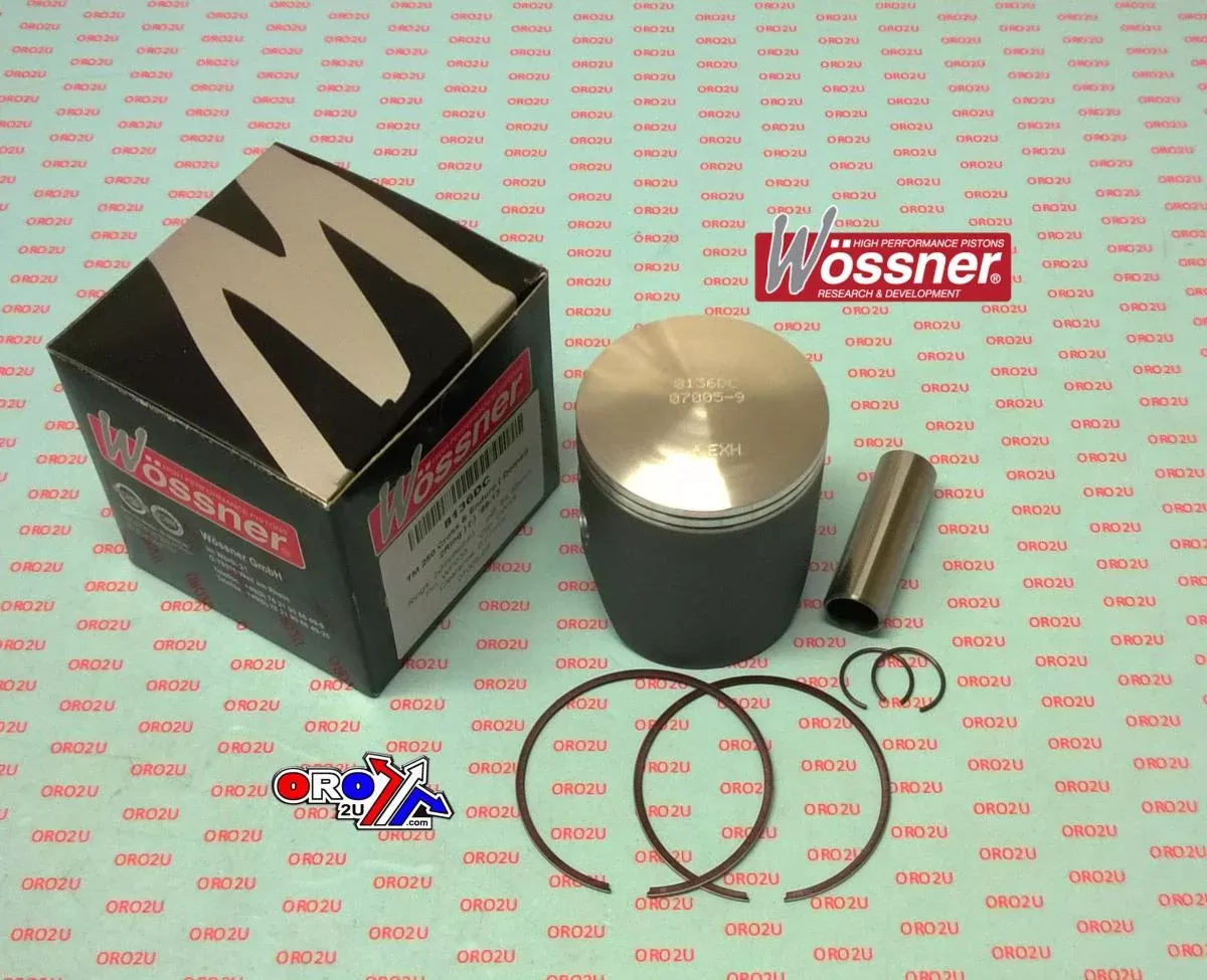 PISTON 94-09 TM250 66.4 DOMED, WOSSNER 8136DC TWIN RING