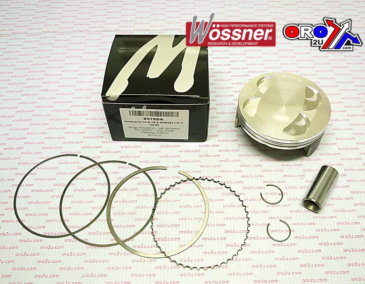 PISTON KIT 03-05 HUS 450 97.00, 8578DA WOSSNER HUSQVARNA
