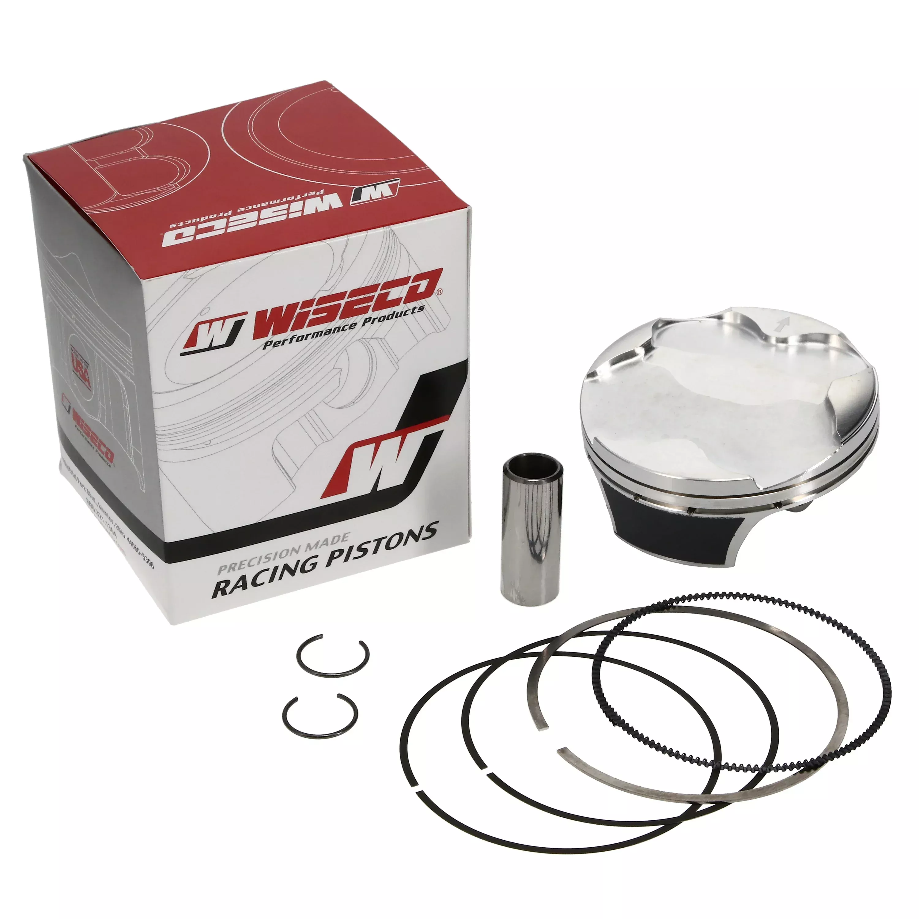 PISTON KIT 12-13 YZ250F HC 77, HIGH COMPRESSION 14:1, WISECO 40094M07700