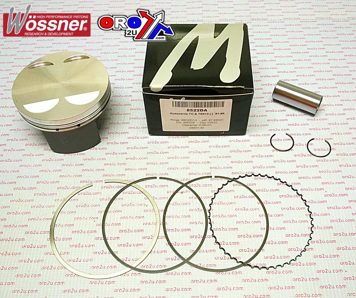 PISTON KIT 91-98 610 98.00 A, WOSSNER 8522DA HUSQVARNA