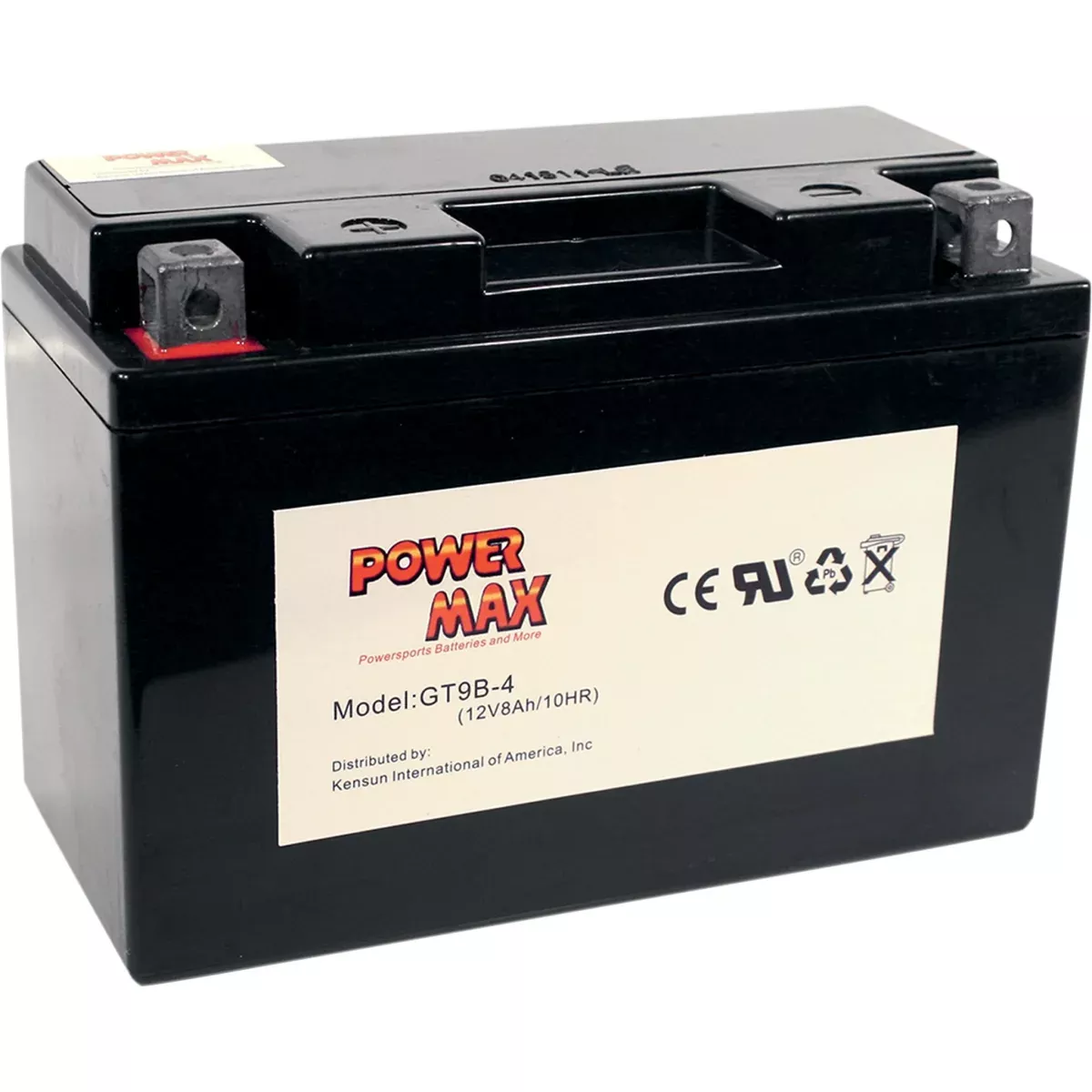 POWER MAX 2113-0024 GT9B-4 Maintenance-Free Battery Battery - YT9B-4