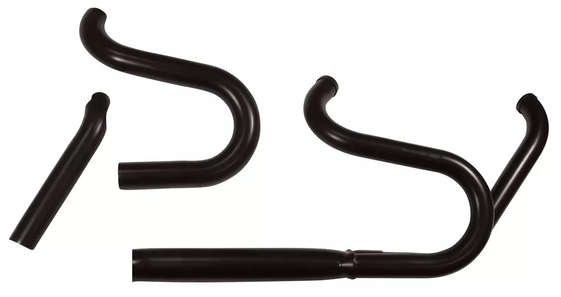 Powerhouse 2 Into 1 Black 3" Headers Harley Softail w/o Floorboard 84-17