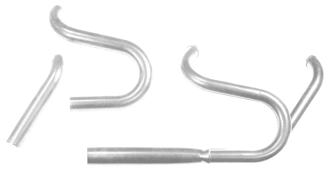 Powerhouse 2 Into 1 Chrome 3" Headers Harley Softail w/o Floorboard 84-17