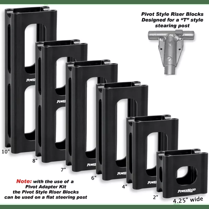 Powermadd Pivot Riser Block 6" Arctic Cat/Yamaha