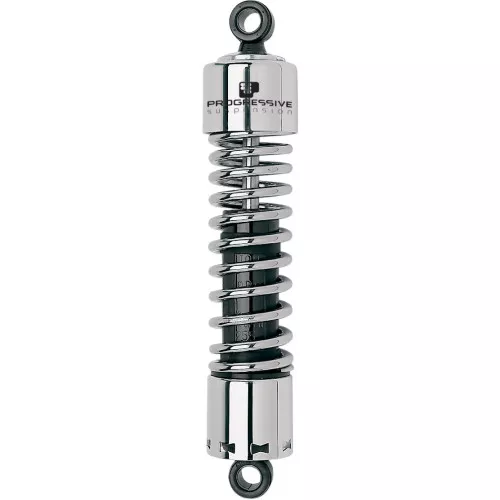 Progressive 412 Series 12.5" Shocks for 1991-2017 Harley - Chrome