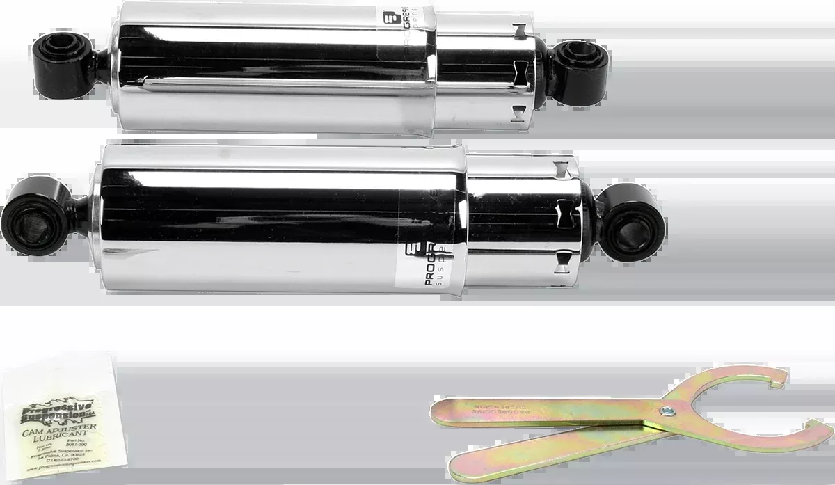 Progressive 412 Standard 12" Covered Rear Shocks for 1991-2017 Harley Dyna FXD