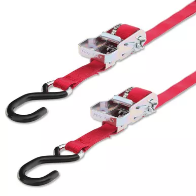 Progrip Powersports Motorcycle Ratchet Tie Down Straps Lab Tested (2 Pack)