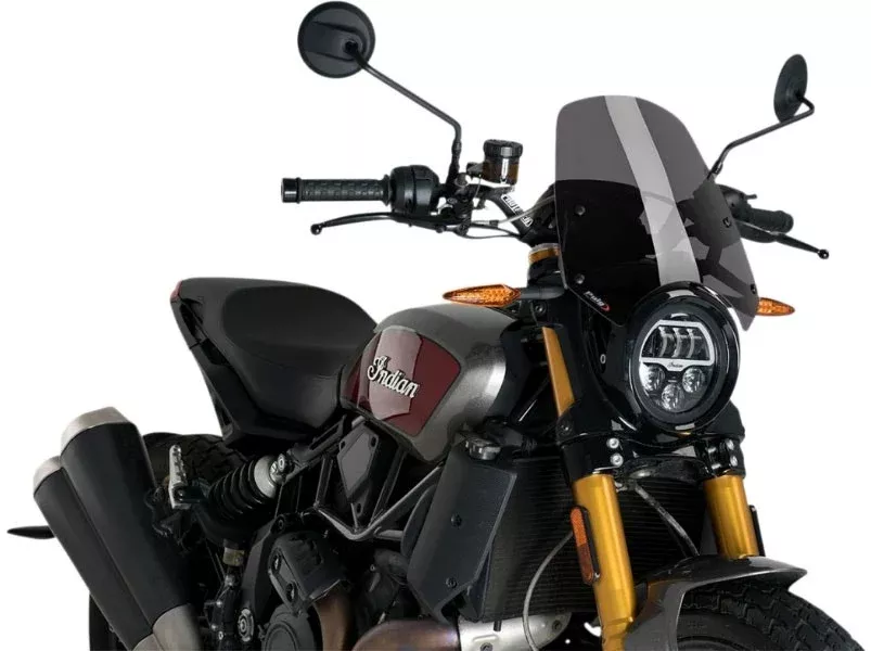 Puig 3834F New Generation Dark Smoke 13" Windscreen Indian FTR 1200 19-20