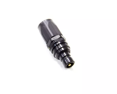 Q/R #8 Str Hose End Black 32608J