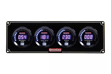 QuickCar Digital 4-Gauge Panel Oil Pressure Water Temperature Oil Temperature Fuel Pressure 67-4021