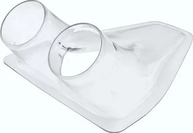 Quickcar NACA Duct Clear Dual 3" Hose 60-010