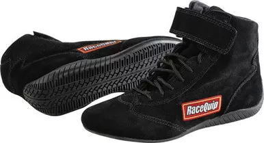 Racequip Shoe Mid-Top Black Size 13 SFI 30300130