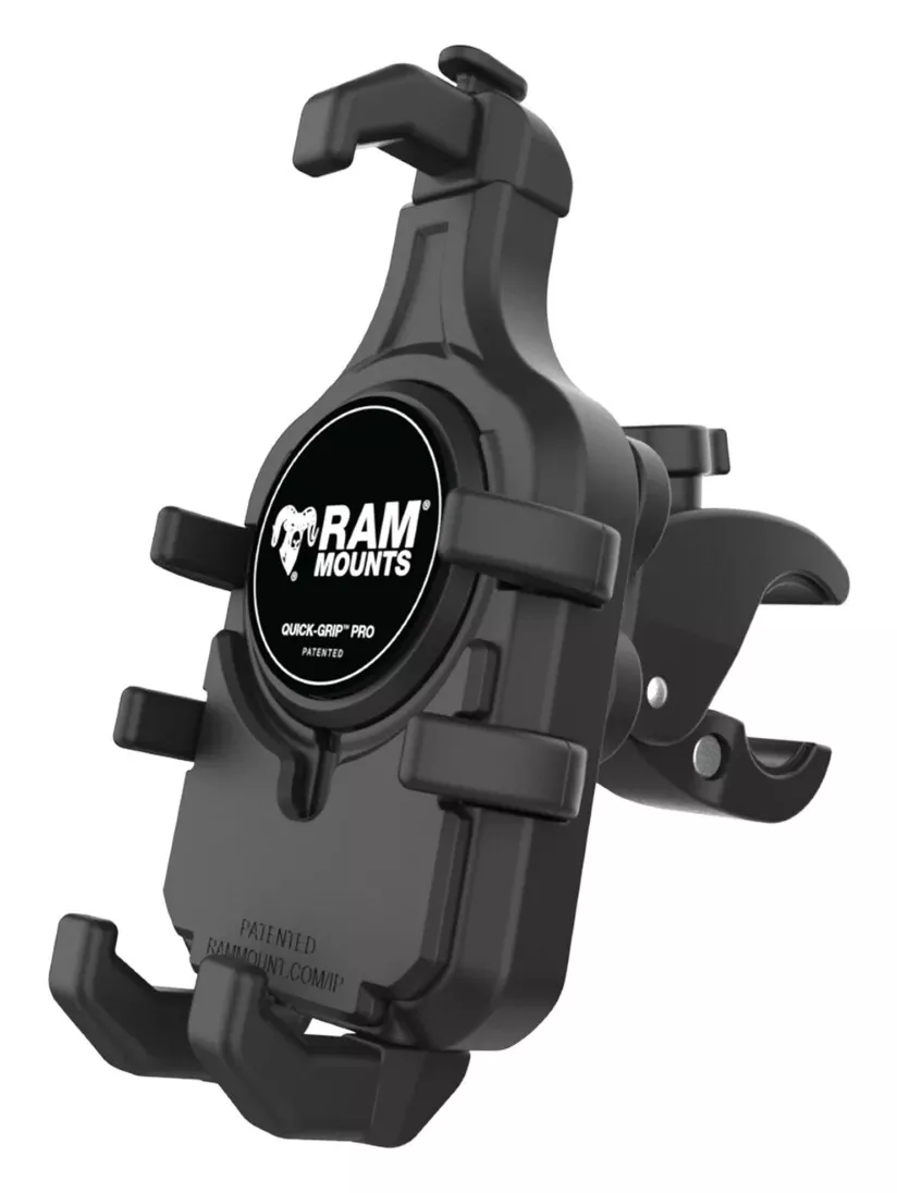 RAM Mounts Quick-Grip Pro Low-Profile Phone Mount With Vibe-Safe
