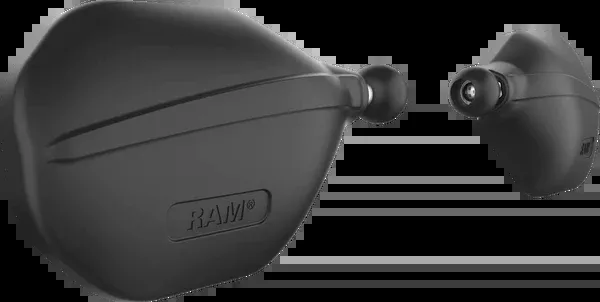 RAM Mounts Tough-Mirror™ - Side View - Oval - Black - Left/Right With Ball