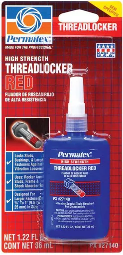 Red Threadlocker 36ml Bottle 27140