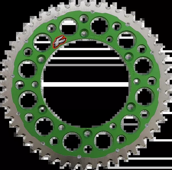 Renthal Twinring™ Rear Sprocket – 49 Tooth – Green – Kawasaki/Suzuki