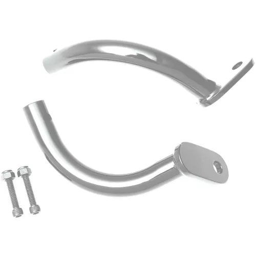Rick Doss Saddlebag Guard Eliminator Brackets for 1997-2008 Harley - Chrome
