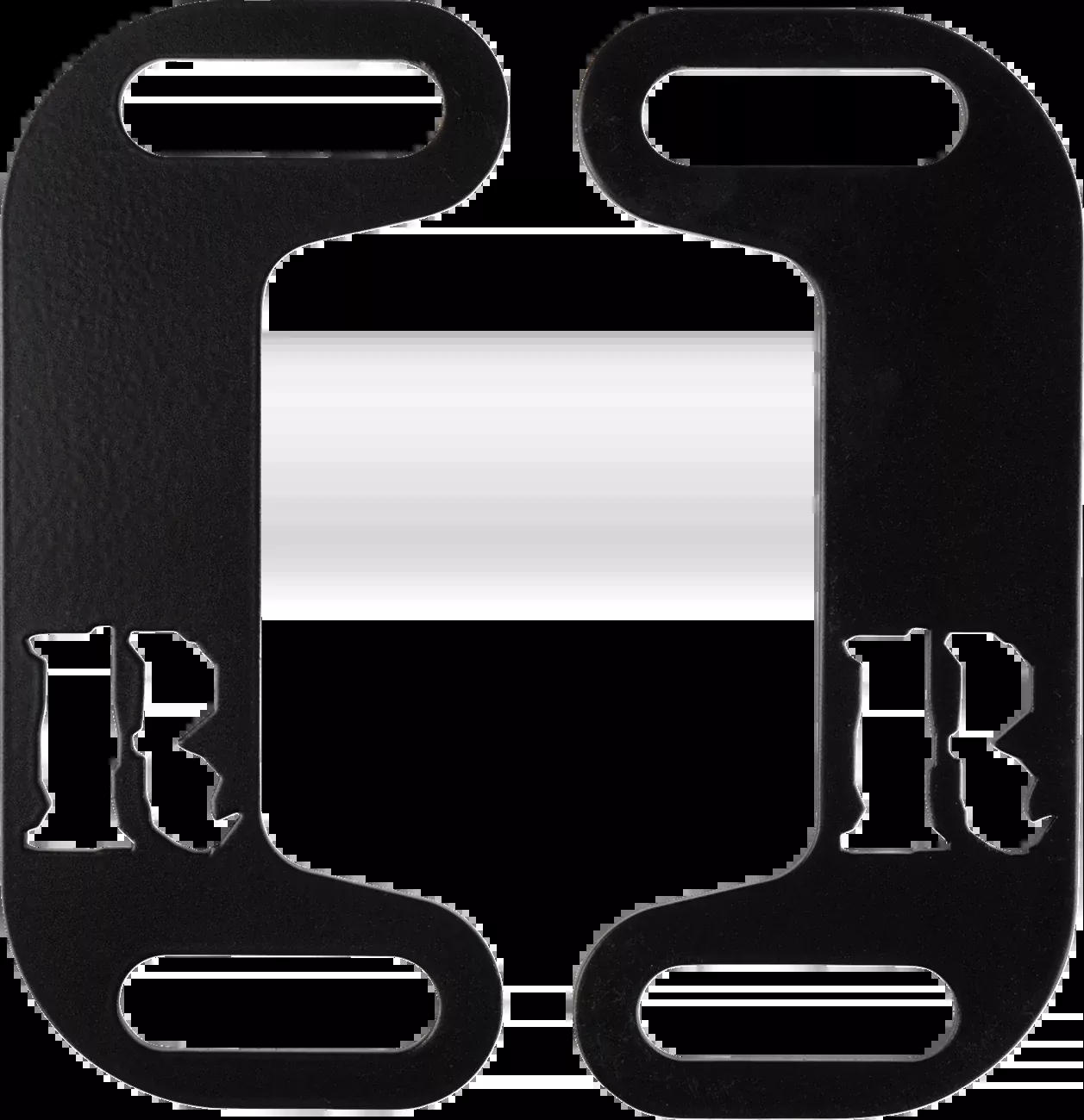 Rickrak Adjustable Centering Black Muffler Brackets for 1999-2025 Harley Touring