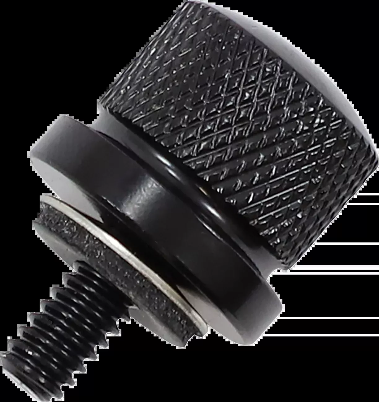 Rickrak Black Stainless Steel 1/4-20 Seat Bolt for Harley Models