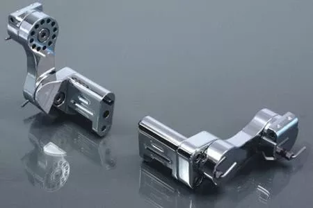 Rivco Products Adjustable Passenger Floorboard Mounts for '93-Up Harley Davidson Touring WITH RINEHART TRUE DUAL EXHAUST - DOES NOT INCLUDE FLOORBOARDS