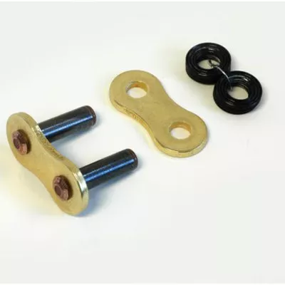 RK Chain 520GXW Rivet Connecting Link Gold Finish