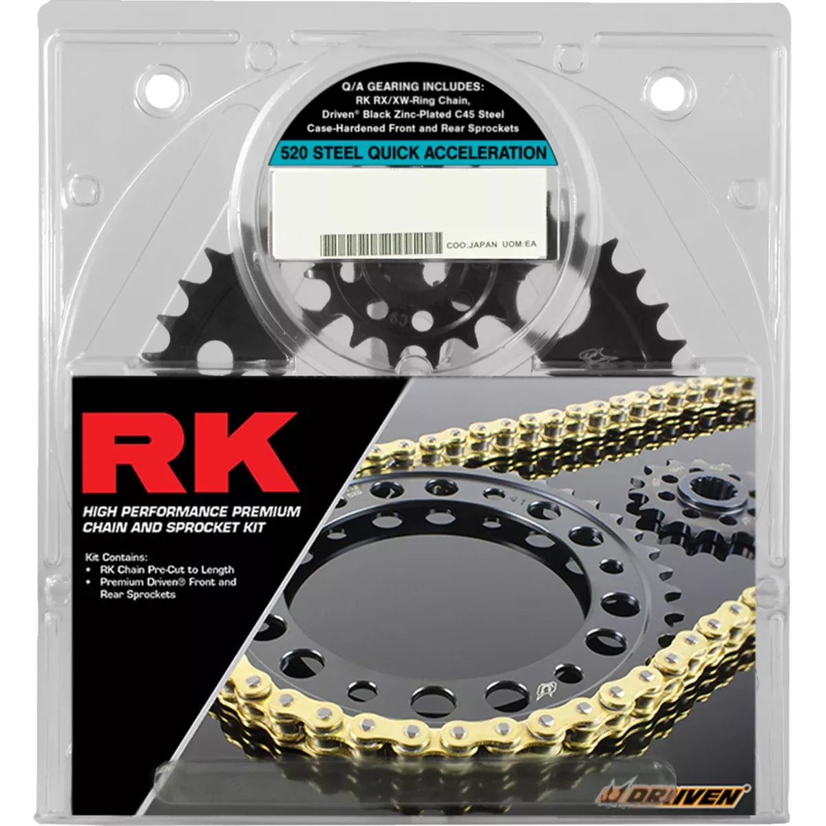 Rk Quick Acceleration Chain And Sprocket Kit - 2068-079PX Kawasaki Ninja 2007-2018