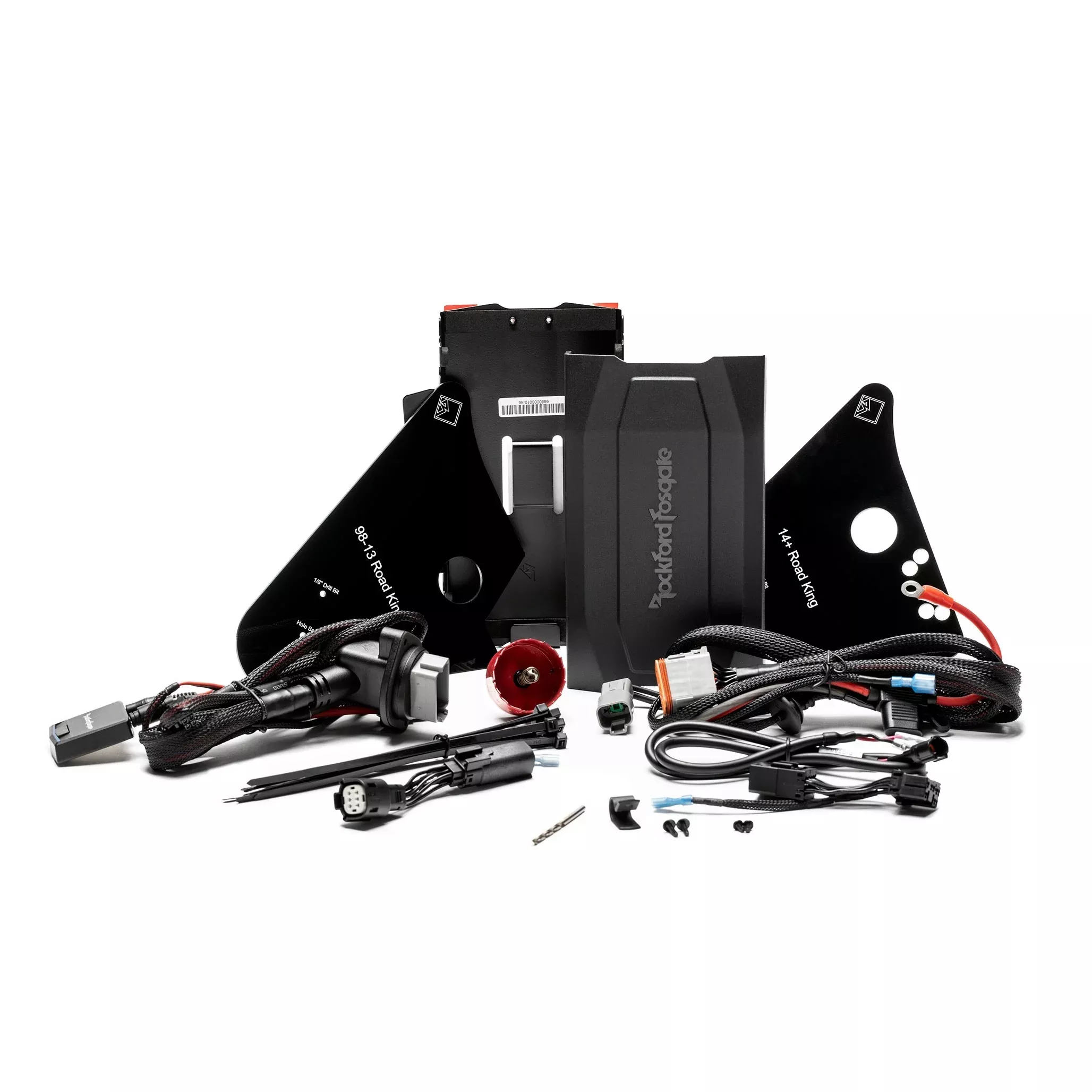 Rockford Fosgate Complete Amp Install Kit Select Harley Road King 98-Up