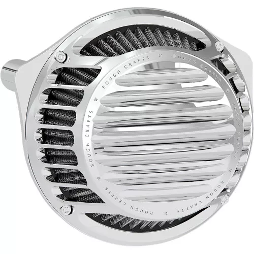 Rough Crafts Round Air Cleaner for 1991-2022 Harley Sportster - Chrome