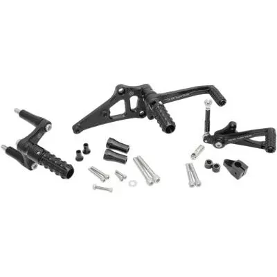 RSD Sportster Rearsets,Black Ops, Fits 14-20 XL