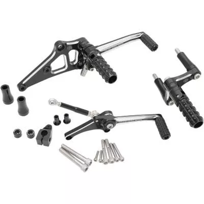 RSD Sportster Rearsets, Contrast Cut, Fits 14-20 XL