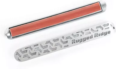 Rugged Ridge 13311.51 Elite Door Handle Inserts, Brushed Tread, 4-D; 07-18 JKU
